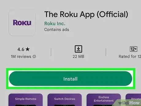 Step 2 在智能手机或平板电脑上安装Roku移动应用。