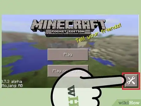 Step 2 在Minecraft PE中打开设置菜单。