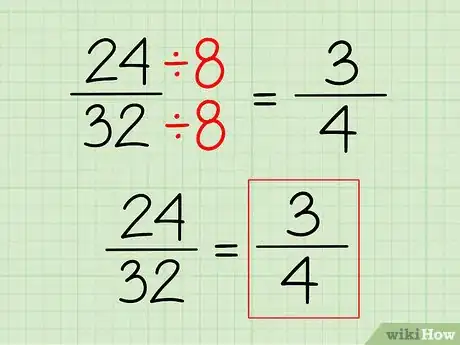 Step 3 分子和分母同时除以公因子。