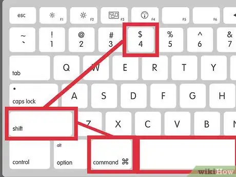 Step 3 在键盘上按下Cmd+Shift+4 ，紧接着按下空格键。