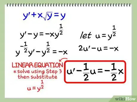 Step 4 解伯努利方程： dy/dx + p(x) y = q(x) yn。