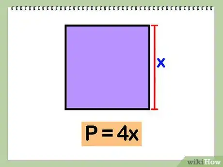 Step 3 将边长乘以4就可求得周长。