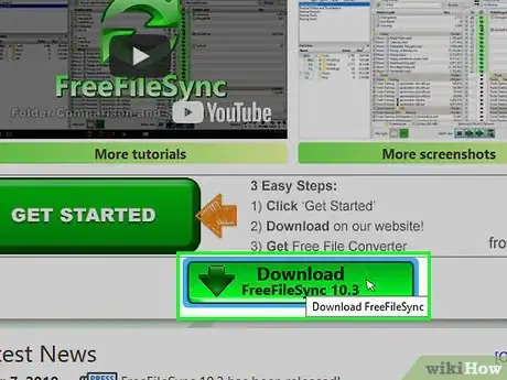 Step 1 下载FreeFileSync。