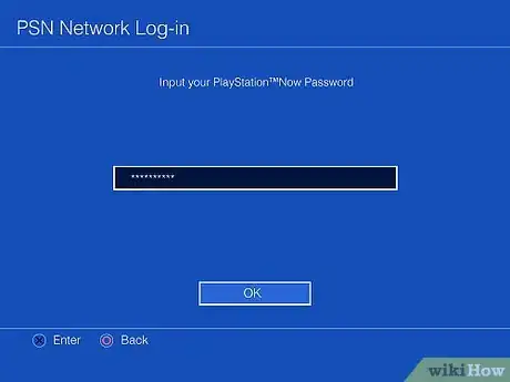 Step 8 输入Playstation Network密码。