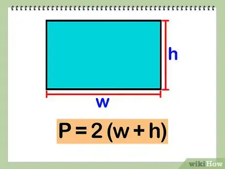 Step 2 将宽和高的长度相加，再将得到的结果乘以2就能得到矩形的周长。