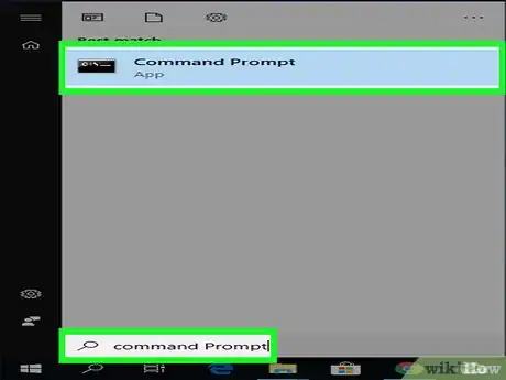 Step 8 搜索“命令提示符”。
