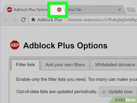 Step 8 关掉Adblock Plus选项。