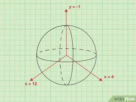 Step 1 求球体中心点的(x,y,z)坐标。