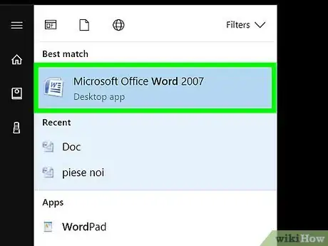 Step 1 打开Microsoft Word文档。