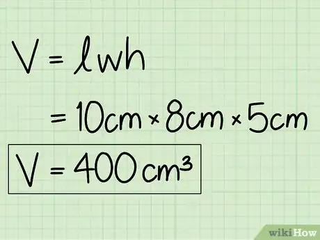 Step 6 用立方单位表示答案： 400 cm3。