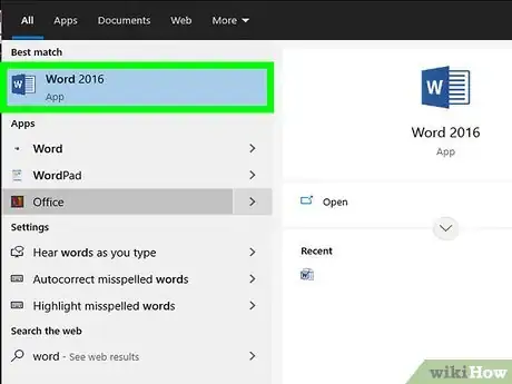 Step 1 打开Word、Corel Word Perfect或OpenOffice文档。