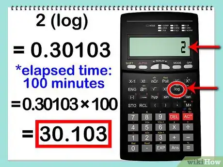 Step 3 用2的常用对数，或0.30103来乘过去的时间。