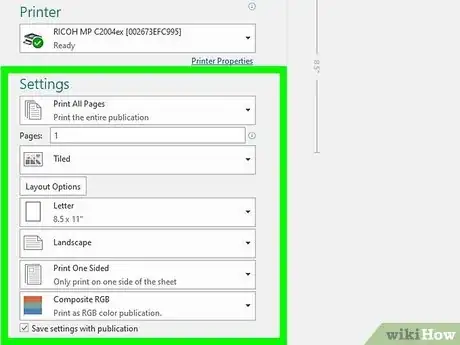 Step 4 在“设置”选项中指定打印文件所用的纸张尺寸。