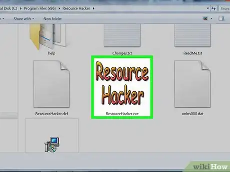 Step 2 打开“Resource Hacker”程序。