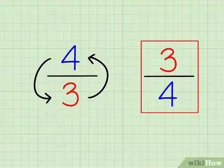 Step 1 将分数上下颠倒就是它的倒数。