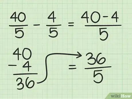 Step 3 分子相减。