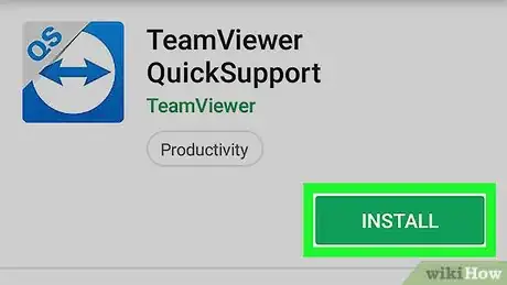 Step 2 在另一台安卓设备上安装“TeamViewer Quicksupport（快捷支持）”应用程序。