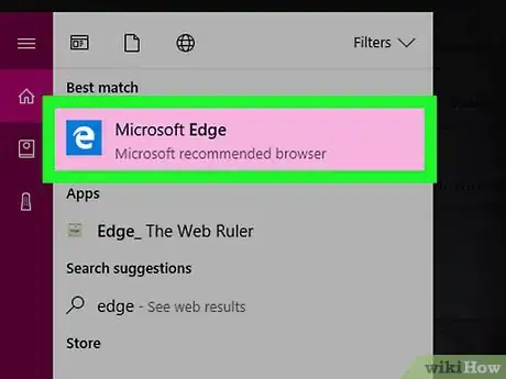 Step 1 打开Microsoft Edge。