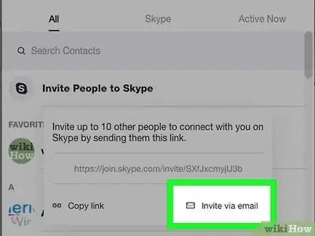 Step 8 邀请好友加入Skype。