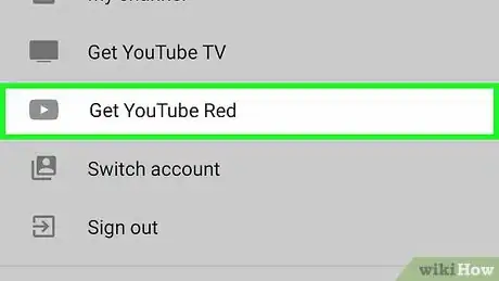 Step 3 触按获取YouTube Red。