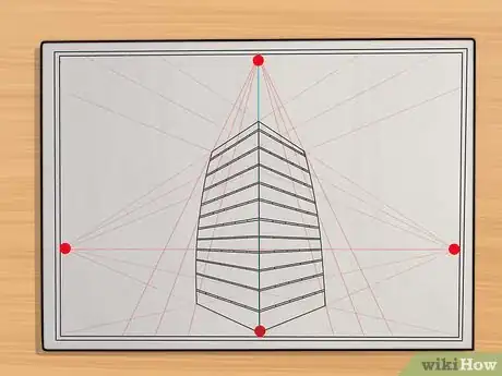 Step 2 “三点透视法还可以扩展到四点、五点，......，等等对图中俯仰角度、倾斜或是旋转部分的透视，但是它通常基于同一部分多条平行的直线，以及把这些事实上相互平行的部分关联起来。...