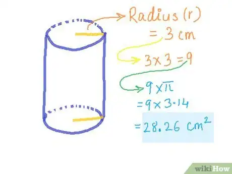 Step 2 计算底面的面积。