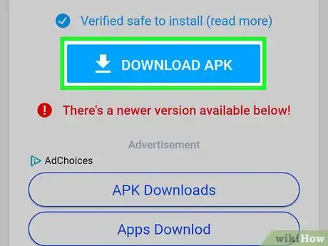 Step 10 向下滚动并点击下载APK。