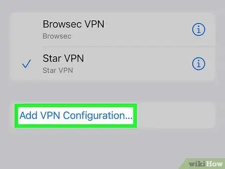 Step 2 滚动到底部并选择“VPN”。