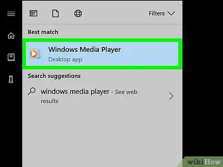 Step 5 点击Windows Media Player。