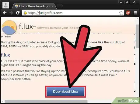 Step 1 下载f.lux 软件。