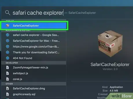 Step 4 打开SafariCacheExplorer。
