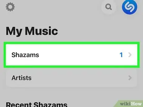 Step 4 回到Shazam应用程序来识别歌曲。