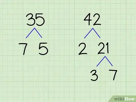 Step 1 把每个数字分解成几个质数相乘的形式。