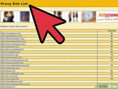 Step 3 查找列出许多可用代理的网站。