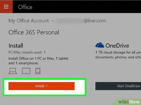 Step 6 下载Office 365安装程序。