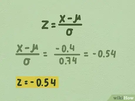 Step 3 将刚做的减法得出的数据除以标准差。