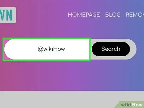 Step 2 在搜索栏中输入Instagram用户名。