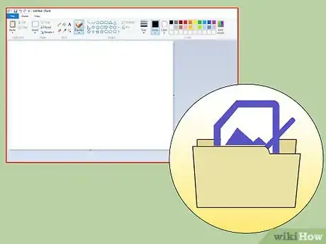 Step 4 打开图片编辑器，比如Windows系统中的画图。