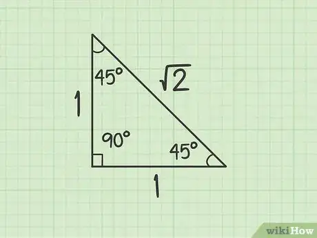 Step 2 记住45-45-90直角三角形的边长比。