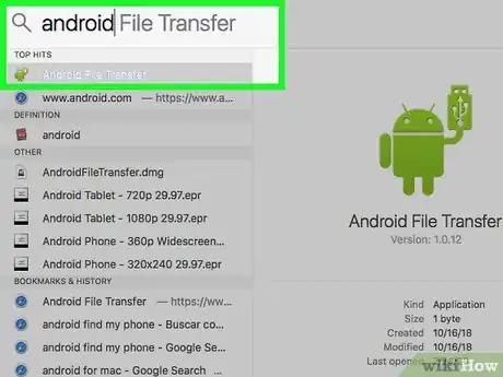 Step 4 打开Android File Transfer程序。