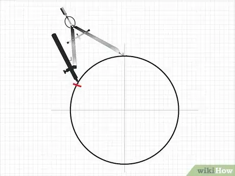 Step 3 用铅笔在圆的边缘做记号。