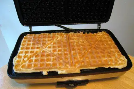 The finished waffle.