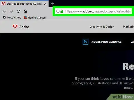 Step 1 访问Adobe网站photoshop.com/products。