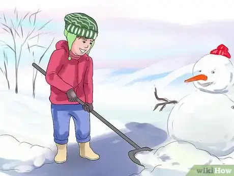 Step 8 给邻居的车道除雪。