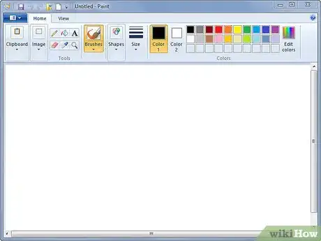 Step 1 使用Microsoft Paint作基本调整。