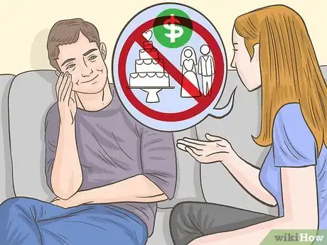 Step 5 如果你不想要昂贵的婚礼，也提出来。