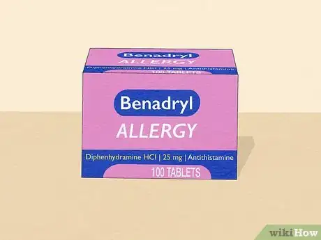 Step 1 服用抗组胺剂（Benadryl）。