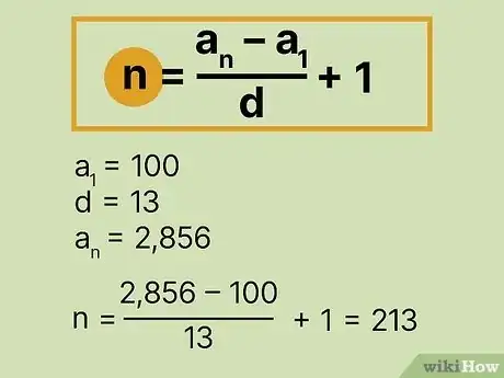 Step 3 求数列的项数。