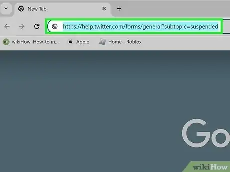 Step 4 在网络浏览器中访问 https://help.twitter.com/forms/general?subtopic=suspended 。...