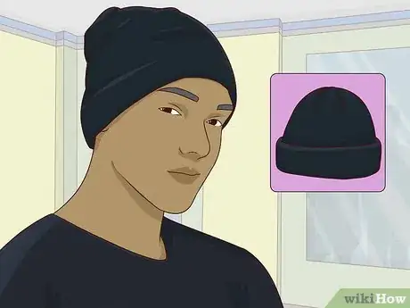 Step 4 戴上发带或毛线帽。